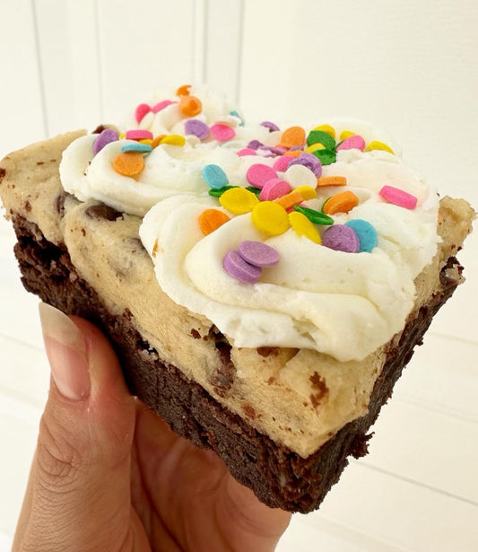 Cookie Dough Brownie - Mcks' Cupcakes in South Florida