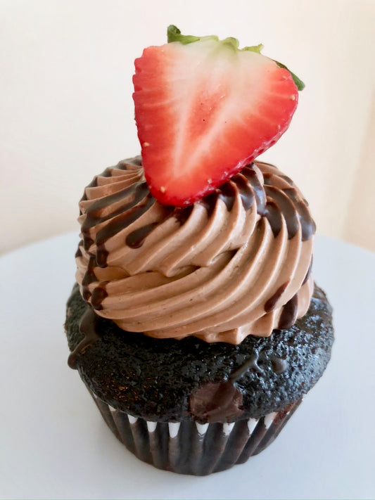 Dark Chocolate Strawberry - Mcks' Cupcakes in South Florida